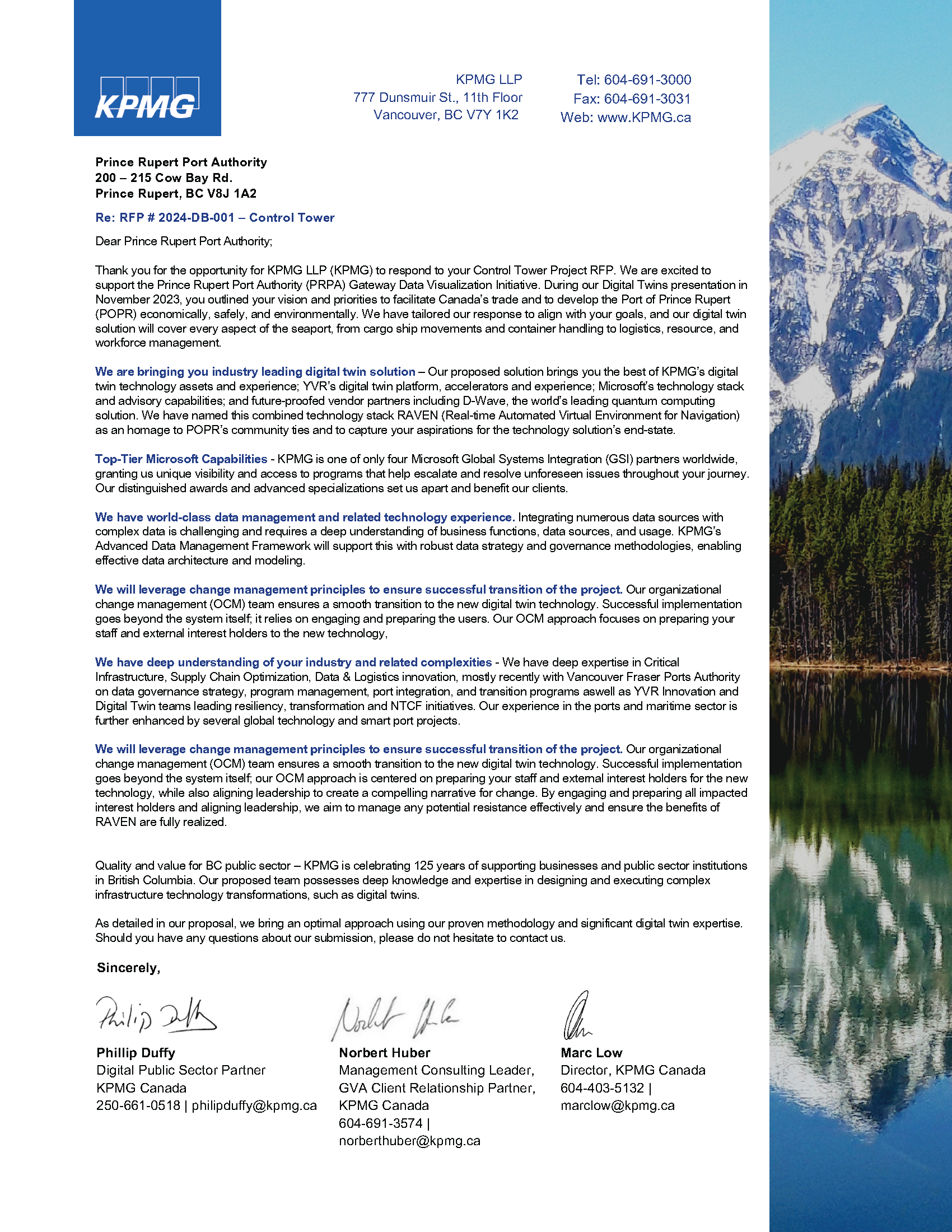 Port Rupert Port Authority — RFP - 2